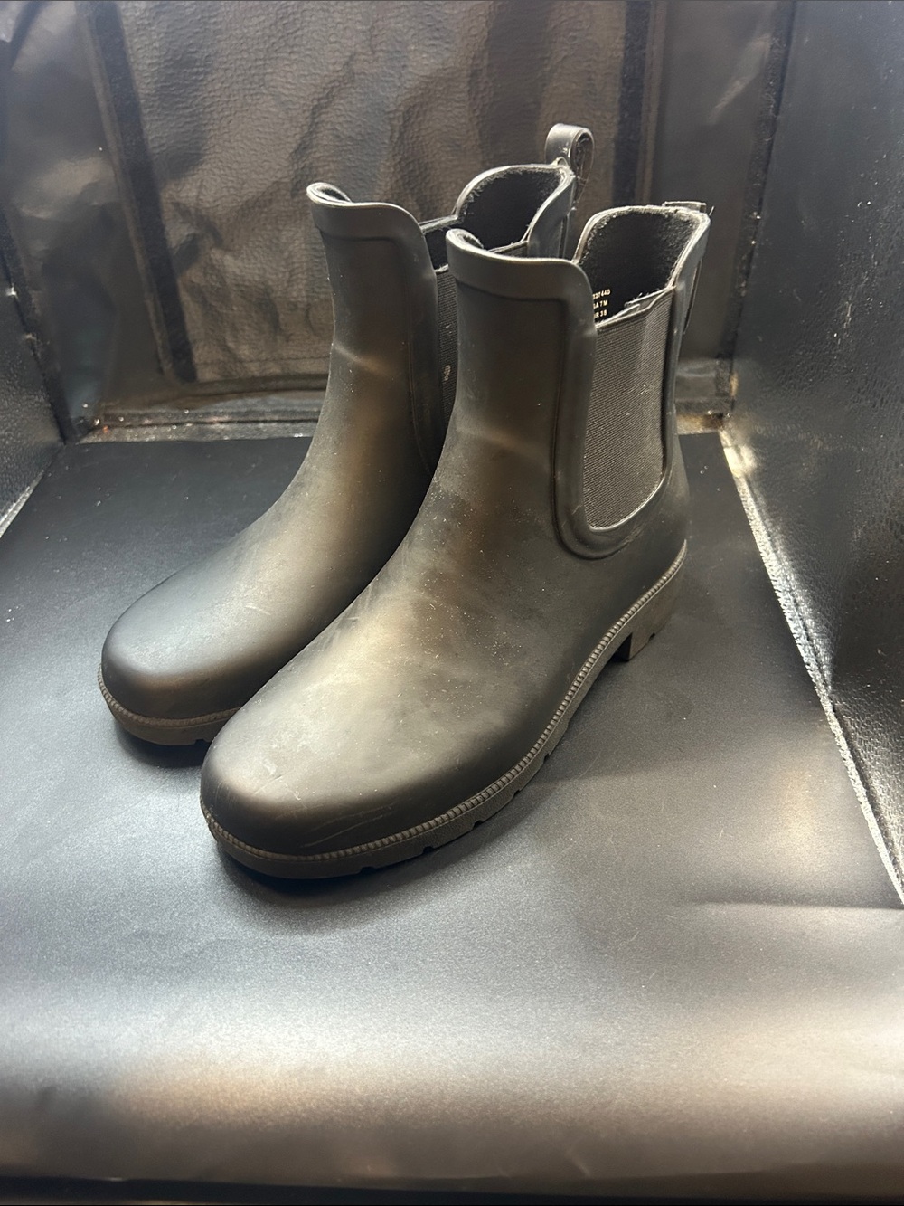 Eddie Bauer Men's Black Chelsea Rain Boot